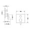 Seinasisene vanni- ja dušisegisti Duravit C.1 C14210011 mattmust